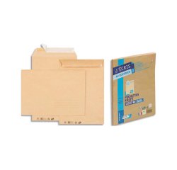 Pochette kraft gpv 85g c4 229x324mm bande adhesive      paquet 25 unites