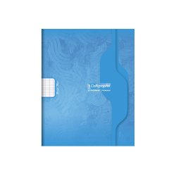 Cahier piqure clairefontaine 7000 couverture souple pp     17x22cm 96p seyes 70g coloris bleu