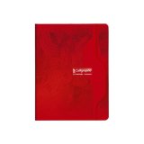 Cahier piqure clairefontaine 7000 couverture souple pp     17x22cm 96p seyes 70g coloris rouge