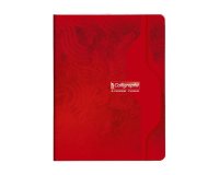Cahier piqure clairefontaine 7000 couverture souple pp     17x22cm 96p seyes 70g coloris rouge