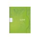 Cahier piqure clairefontaine 7000 couverture souple pp     17x22cm 96p seyes 70g coloris vert