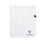 Cahier piqure calligraphe 7000couverture souple pp 17x22cm  96p seyes 70g incolore