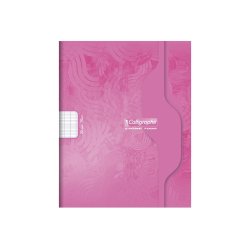 Cahier piqure clairefontaine 7000 couverture souple pp     24x32cm 96p seyes 70g coloris rouge