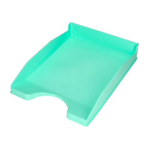 Corbeille a courrier q-connect plastique           240x70x340mm coloris vert     menthe opaque
