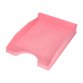 Corbeille a courrier q-connect plastique           240x70x340mm coloris rose     pastel opaque