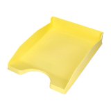Corbeille a courrier q-connect plastique           240x70x340mm coloris jaune    pastel opaque
