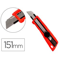 Cutter large xd-190 q-connect plastique abs lame interchangeable acier carbone 18mm avec guide lame blocage par molette