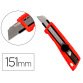 Cutter large xd-190 q-connect plastique abs lame interchangeable acier carbone 18mm avec guide lame blocage par molette