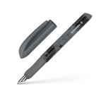 Stylo-plume schneider easy pointe acier taille m encre   bleu royal effacable coloris  noir