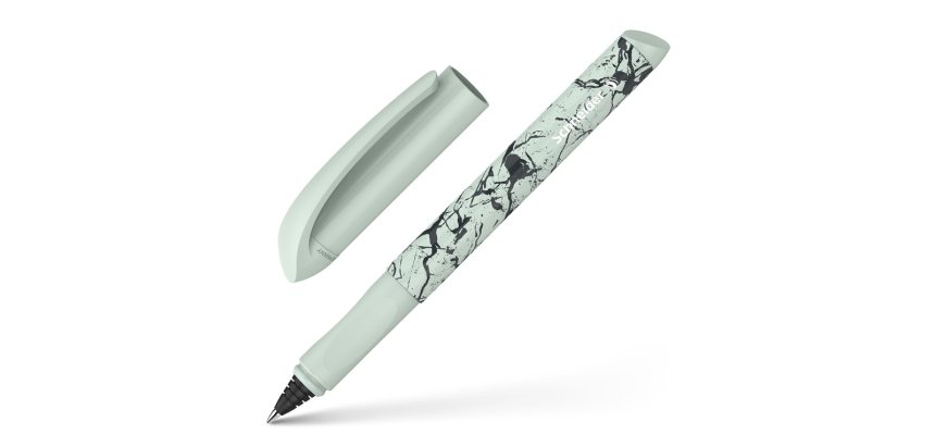 Roller a cartouche schneider easy trait moyen encre bleu   effacable coloris menthe