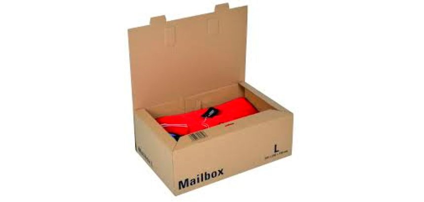 Boite expedition postale logistipack kraft format l    coloris brun