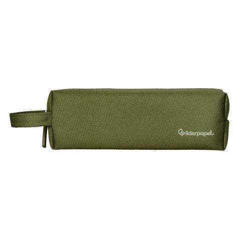 Fourre-tout liderpapel 1 compartiment avec anse 21x7cm coloris vert militaire
