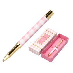 Roller belius picnic aluminium encre noire coloris rose dore boite design