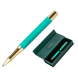 Roller belius wild west aluminium encre noire coloris vert   dore boite design