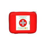 Trousse de secours farmor universelle 10/20 personnes   multi-poches de rangement     coloris rouge