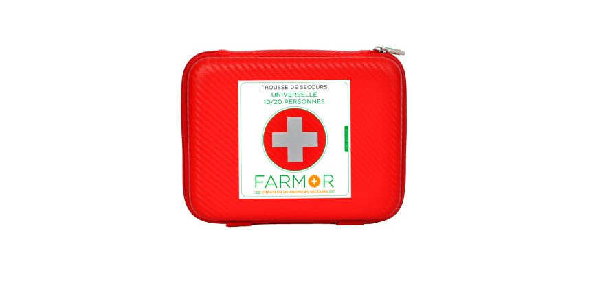Trousse de secours Universelle 10/20 personnes en PU rouge