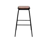 Chaise de bar OSLO, set de 2, structure noire