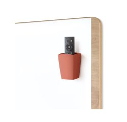 Pot a crayons cep pro magnetique ps capacite 8      feutres tableau 74x74x95mm    coloris terracotta