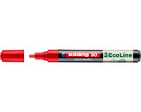 Marqueur edding 50 ecoline peinture base eau pointe      ogive 2/3mm coloris rouge