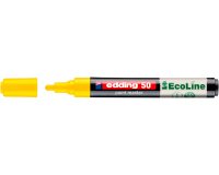 Marqueur edding 50 ecoline peinture base eau pointe      ogive 2/3mm coloris jaune