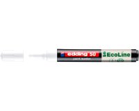Marqueur edding 50 ecoline peinture base eau pointe      ogive 2/3mm coloris blanc