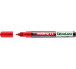 Marqueur edding 51 ecoline peinture base eau pointe      ogive 1/2mm coloris rouge