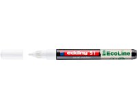 Marqueur edding 51 ecoline peinture base eau pointe      ogive 1/2mm coloris blanc