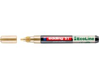 Marqueur edding 51 ecoline peinture base eau pointe      ogive 1/2mm coloris or