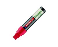 Marqueur edding 55 ecoline peinture base eau pointe      biseautee 4/15mm coloris      rouge