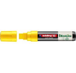 Marqueur edding 55 ecoline peinture base eau pointe      biseautee 4/15mm coloris      jaune