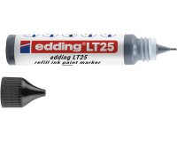 Recharge edding lt 25 encre marqueur peinture ecoline     25ml coloris noir