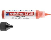 Recharge edding lt 25 encre marqueur peinture ecoline     25ml coloris rouge