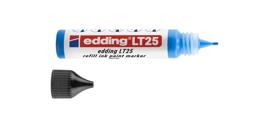 Recharge edding lt 25 encre marqueur peinture ecoline     25ml coloris bleu