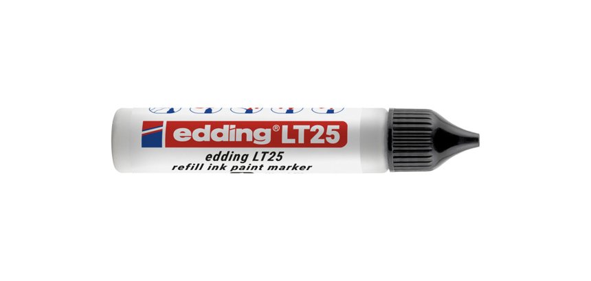 Recharge edding lt 25 encre marqueur peinture ecoline     25ml coloris blanc