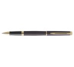 Roller waterman hemisphere metallic capuchon clip pointe fine encre noire coloris noir lave coffret cadeau