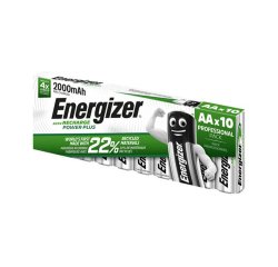 Pile energizer rechargeable aa/hr6 2000mah paquet 10      unites
