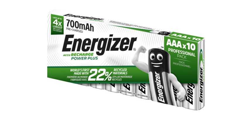 Pile energizer rechargeable aaa / hr3 700 mah paquet 10   unites