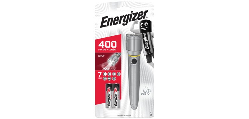 Torche a main energize vision hd metal 2 aa 400 lumens 115m 4h  e300807900