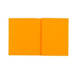 Protège cahier carte lustrée 225g - 17x22 cm - Jaune