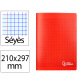 Cahier piqure liderpapel couverture pp 210x297mm 96p   seyes coloris rouge