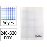 Cahier piqure liderpapel couverture pp 240x320mm 48p   seyes incolore
