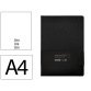 Carnet fermeture elastique antartik notes couverture rigide a4 papier uni ivoire 100 feuilles 80gr fsc coloris noir