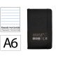 Carnet fermeture elastique antartik notes couverture     rigide a6 ligne 100 feuilles  80gr fsc coloris noir