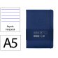 Carnet fermeture elastique antartik notes couverture     rigide a5 ligne 100 feuilles  80gr fsc coloris bleu marine