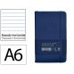 Carnet fermeture elastique antartik notes couverture     rigide a6 ligne 100 feuilles  80gr fsc coloris bleu marine