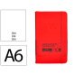 Carnet fermeture elastique antartik notes couverture rigide a6 papier uni ivoire 100 feuilles 80gr fsc coloris rouge