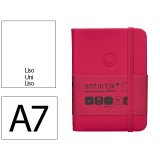 Carnet fermeture elastique antartik notes couverture     rigide a7 papier uni ivoire 80feuilles 80gr fsc framboise