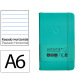 Carnet fermeture elastique antartik notes couverture     rigide a6 ligne 100 feuilles  80gr fsc coloris vert menthe