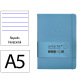 Carnet fermeture elastique antartik notes couverture     rigide a5 ligne 100 feuilles  80gr fsc coloris bleu ciel