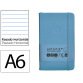 Carnet fermeture elastique antartik notes couverture     rigide a6 ligne 100 feuilles  80gr fsc coloris bleu ciel